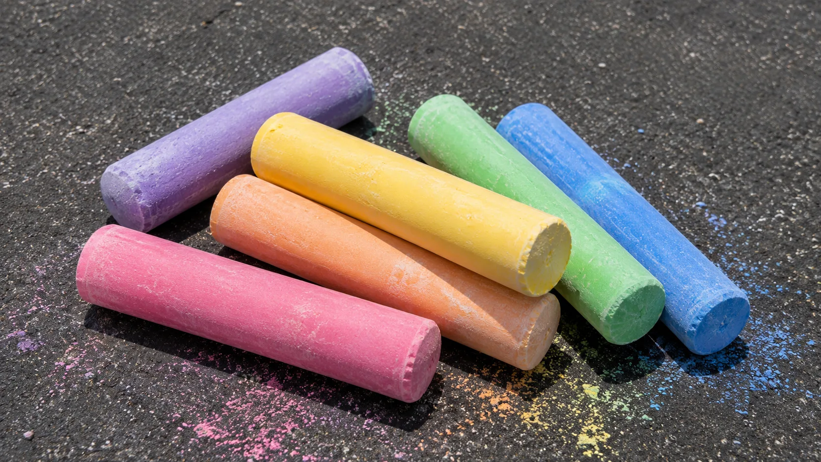 Colorful chalk