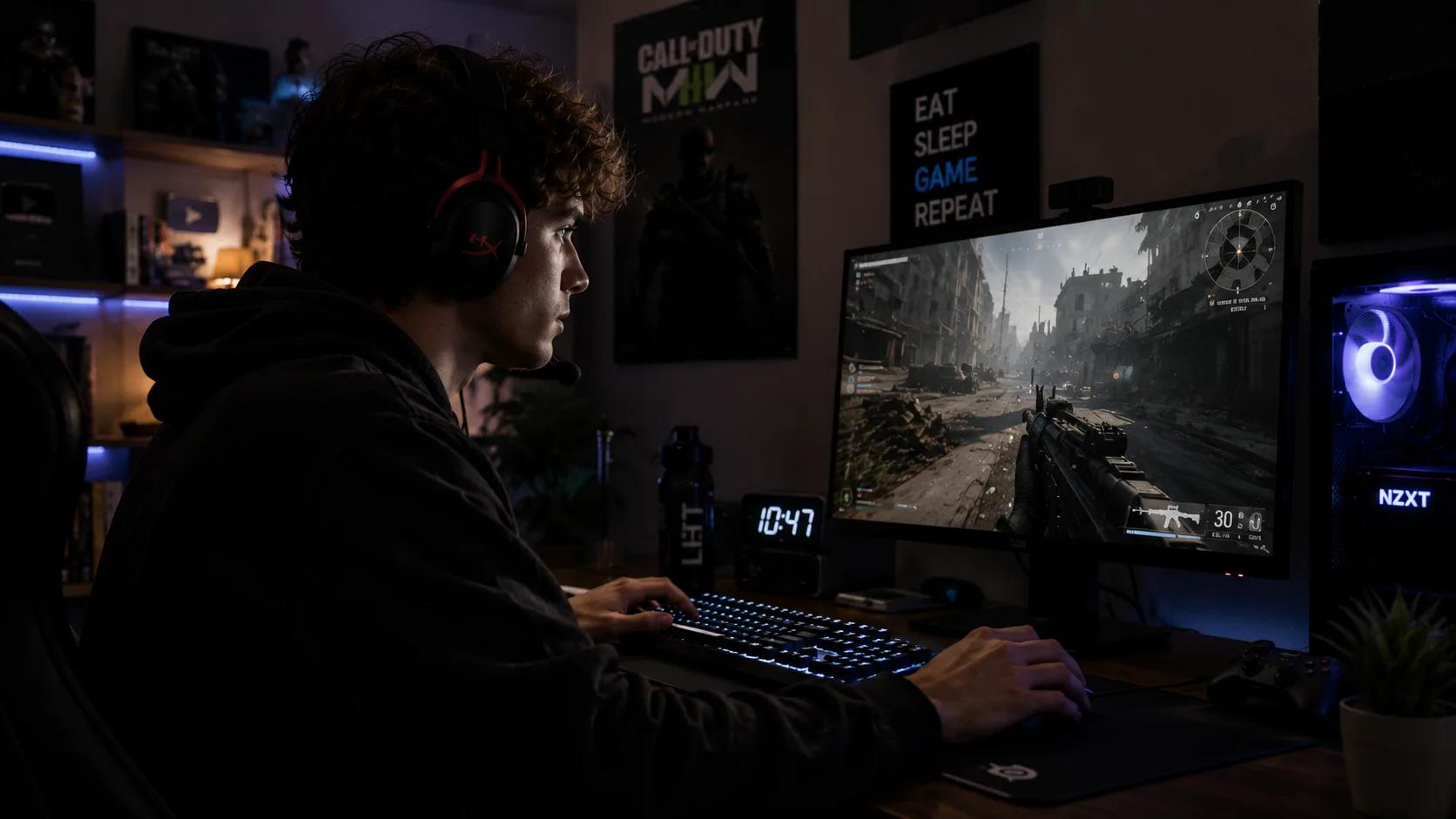 man gaming