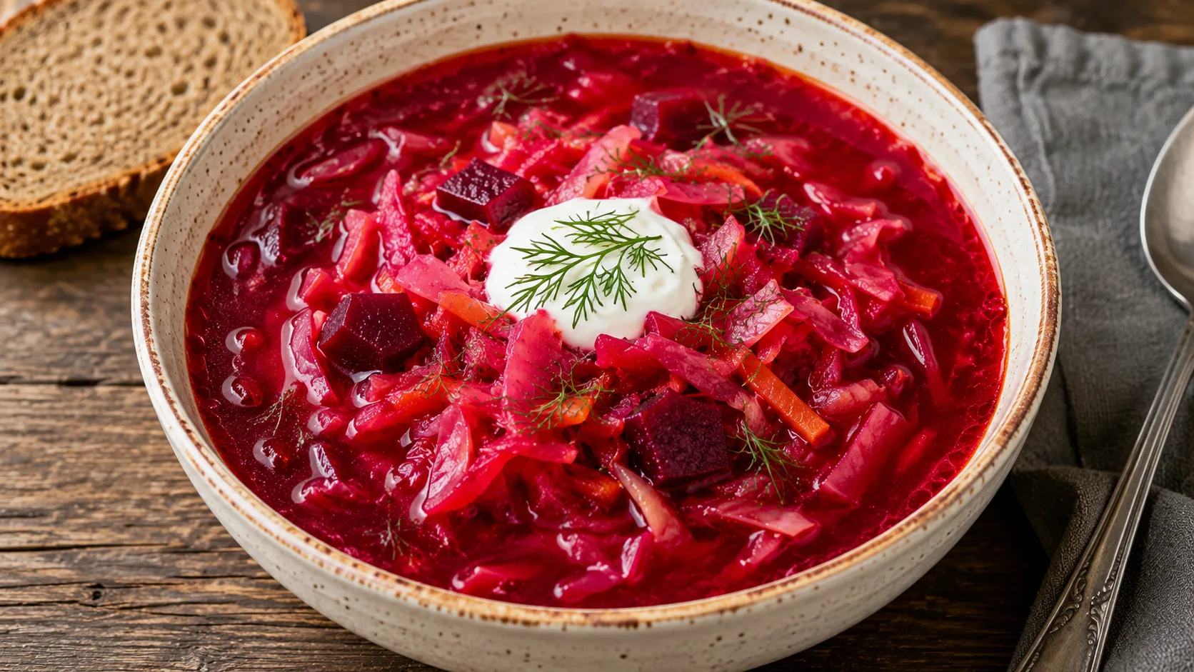 Beetroot and cabbage soup