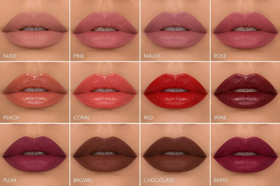 Different colours of lipstick
